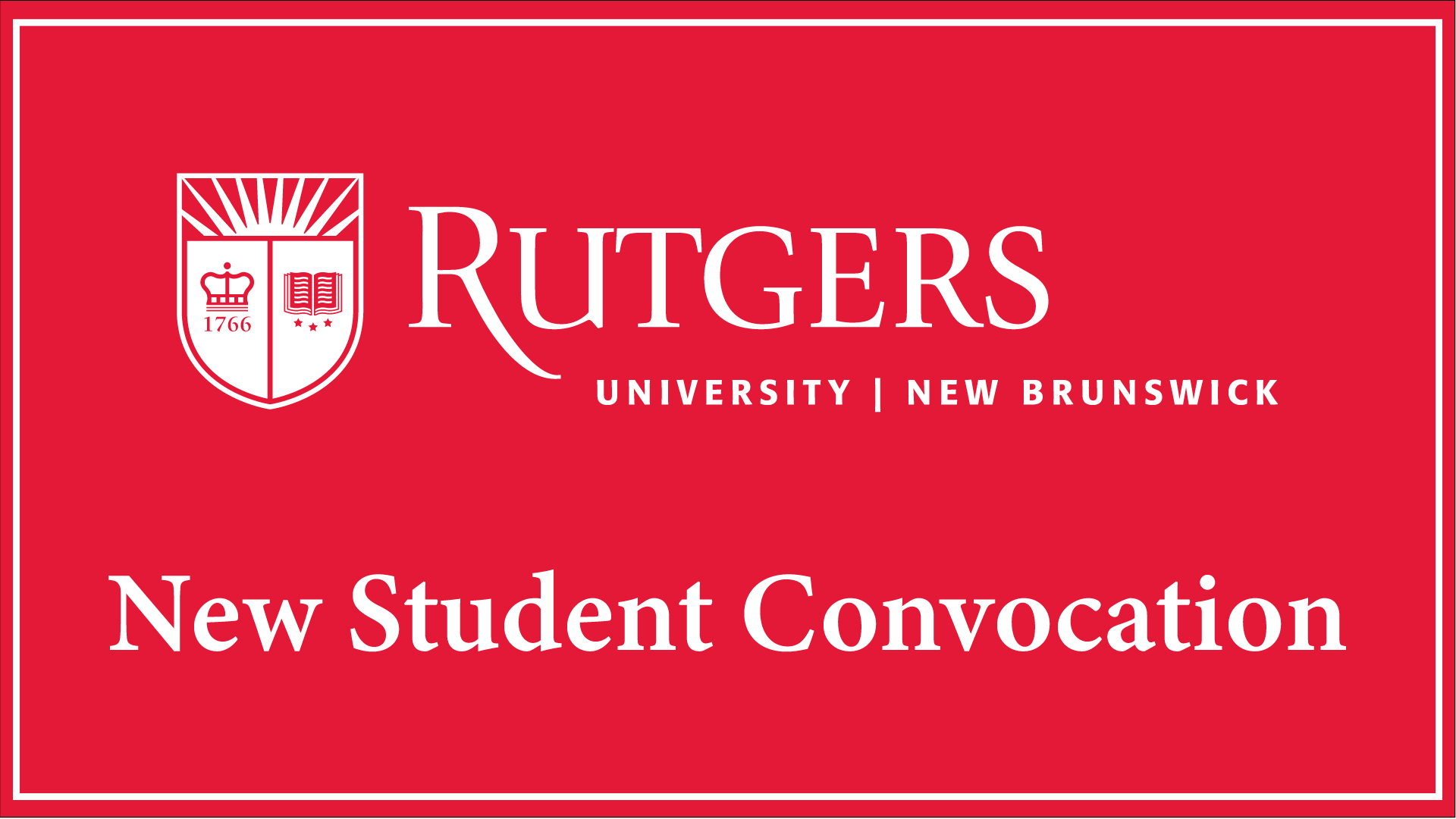 August 26, 2020 New Student Convocation The Current Faculty & Staff Newsletter